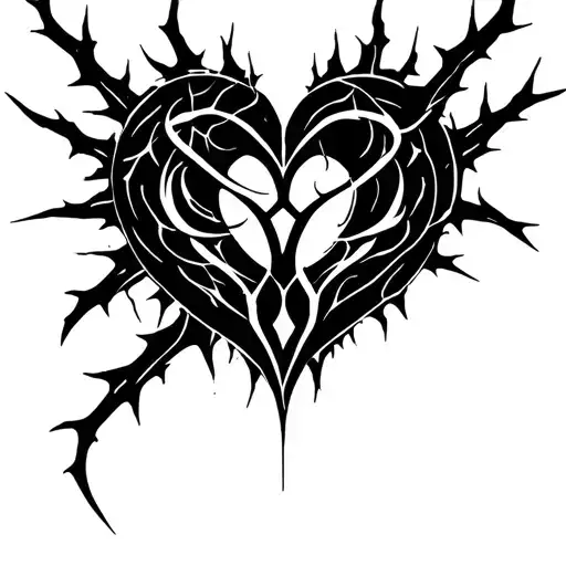 Cyber Sigil Heart And Thorns