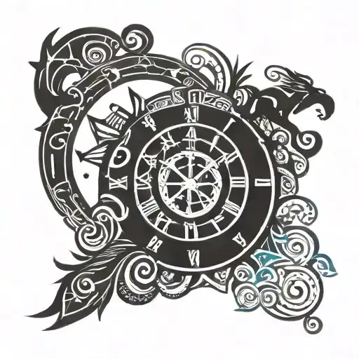 Clock And Sagittarius Zodiac