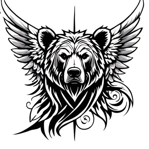 Michael Archangel And Bear Head