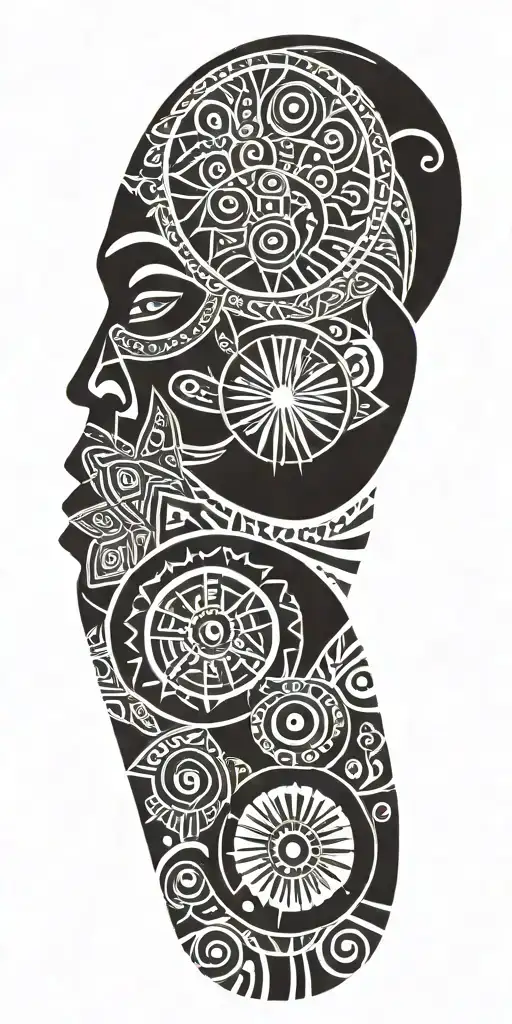 African Tribal Tattoo Pattern