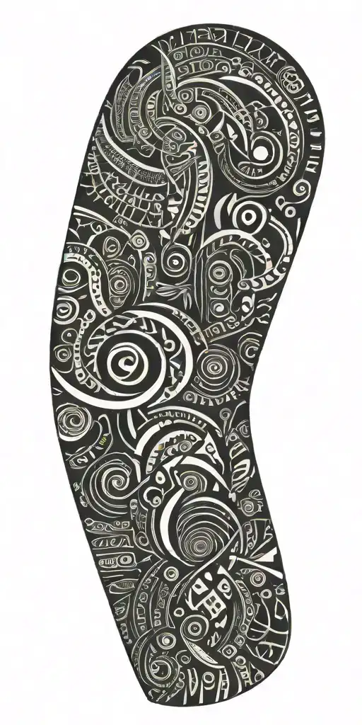 African Tribal Tattoo Pattern