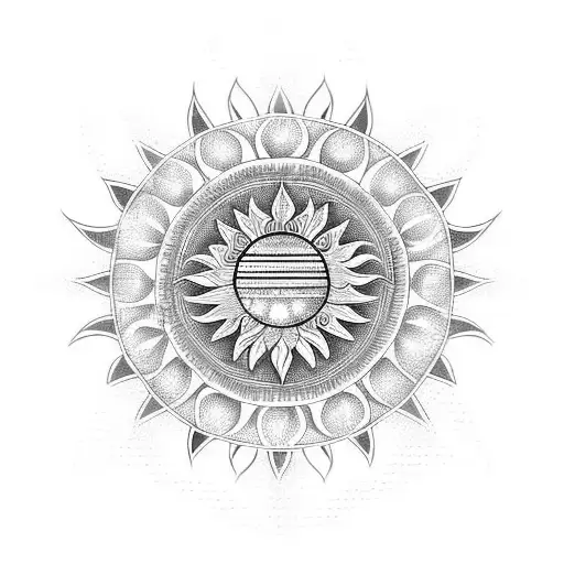 Flute Lotus Peacock Feather Sun