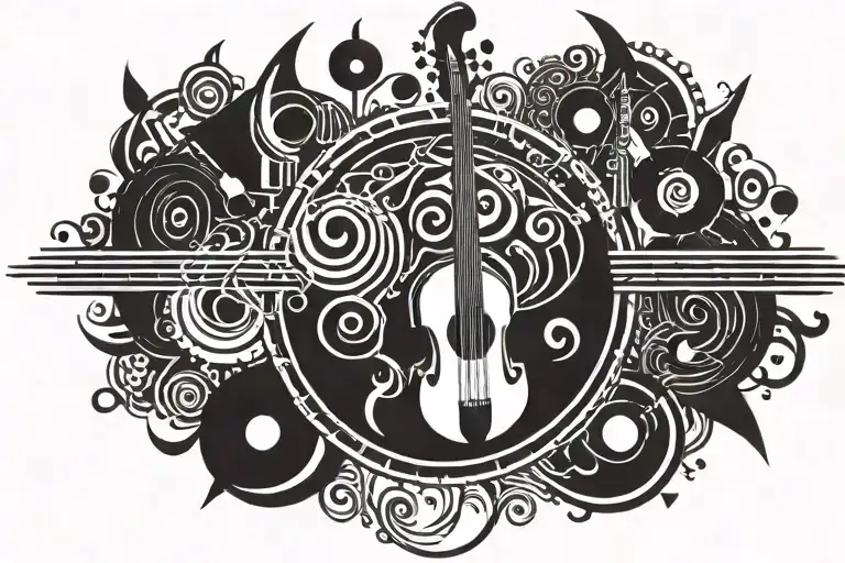 Incorporate Elements Of Dark Music Into A Tattoo Design