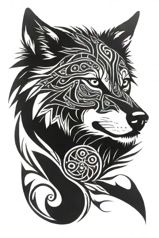 Majestic Wolf Staring