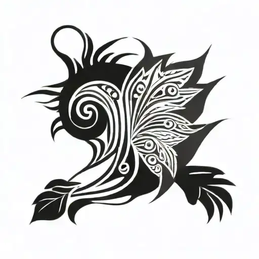 Signe Infini In Nordic Tribal Plume