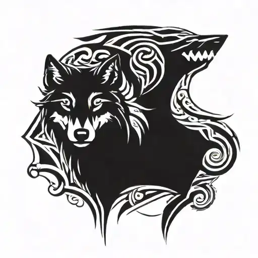 Shitty Wolf And Raven