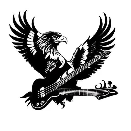 Eagle With Bass Box
