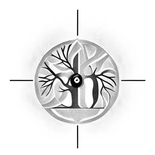Tree Of Life Inside A Rectangular Clock