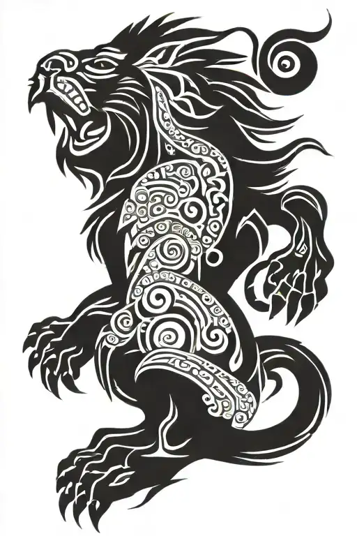 Polynesian Lion Protect Your Energy