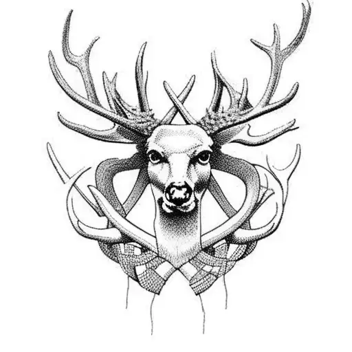 Infinity Symbol Deer Antler