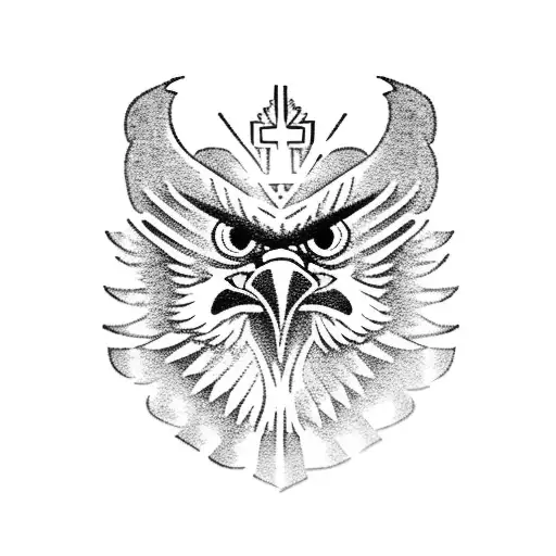 Philippino Eagle On Chest