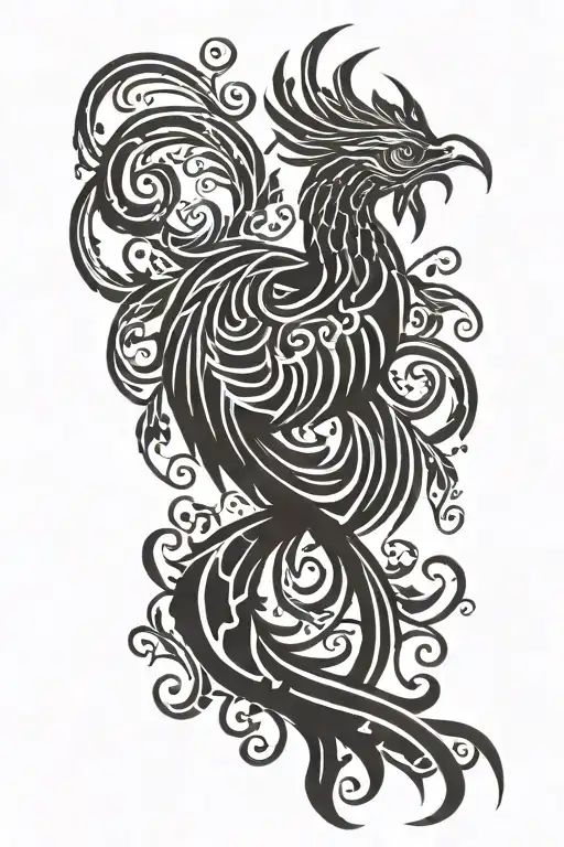 A Phoenix From Greek Mythology