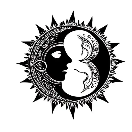Sun And Moon Lovers Crest