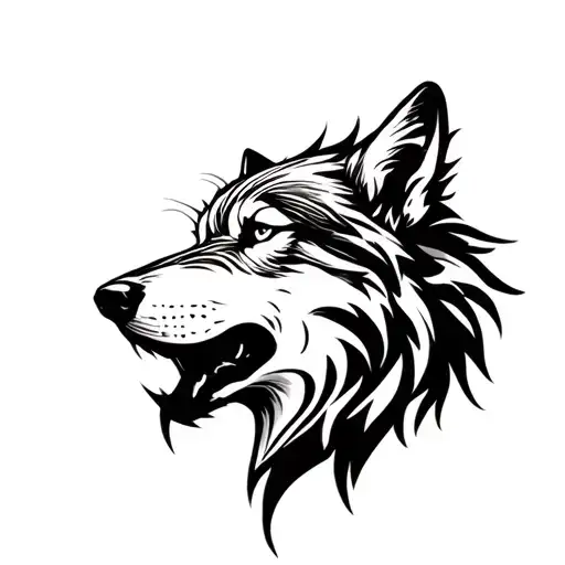 Wolf Howling Contains Letter A