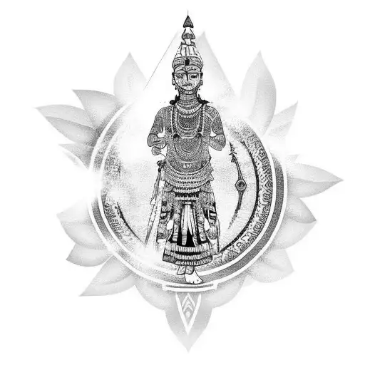 Tribal Tatto With Indian Influence