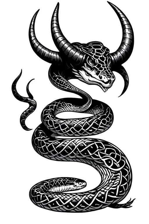 Snake With Horns