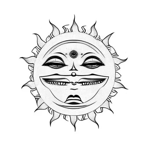 Sun With Gentle Smile