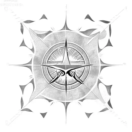 Wind Rose Palm Polynesian Shark