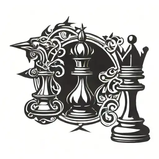 Black Chess King Chess Piece
