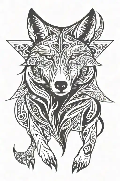 Wolf Looking Straight