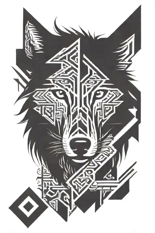 Wolf Looking Straight