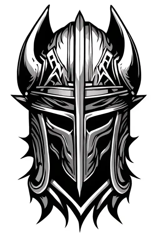 Army Engineer Themed Viking Helmet