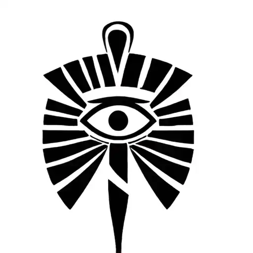 Ankh Symbol With Eye Of Ra