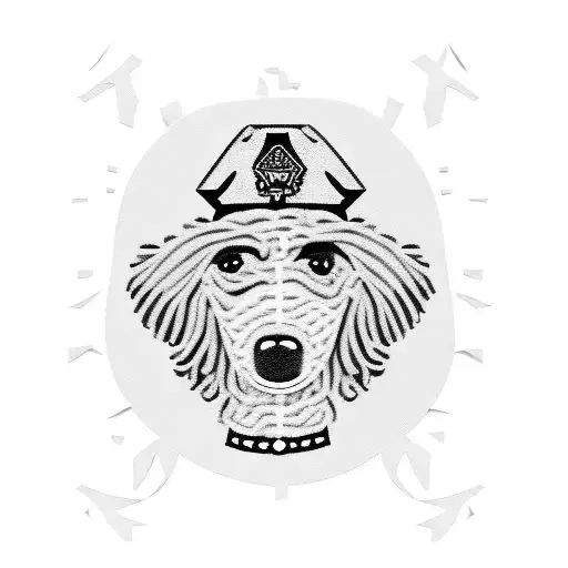 Black Poodle Dog With Superman Cape