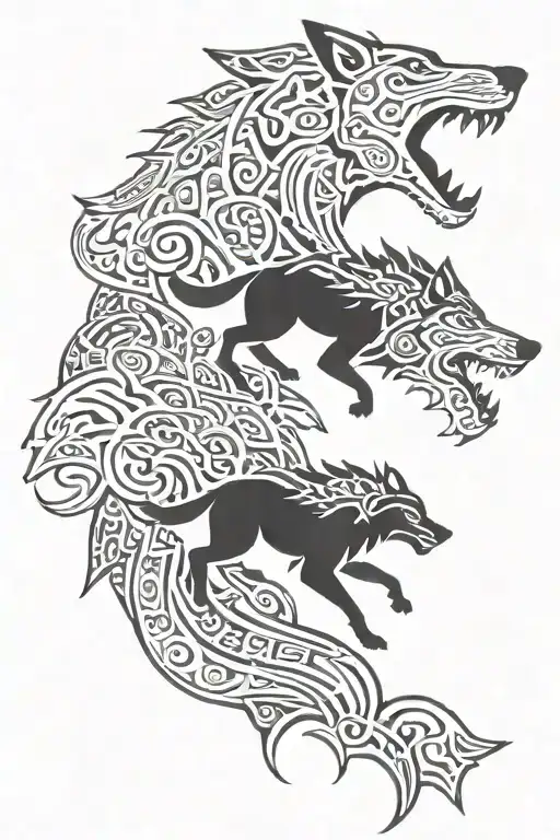Wolf And Ottoman Warrior