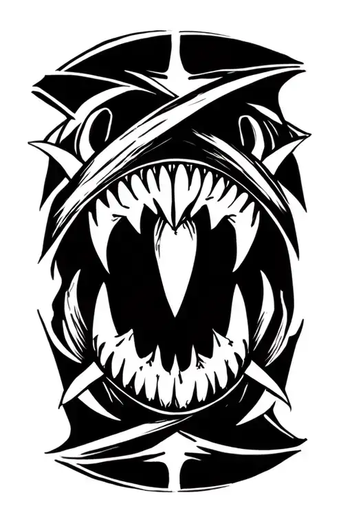 Polunesian Shark Teeth In A Band