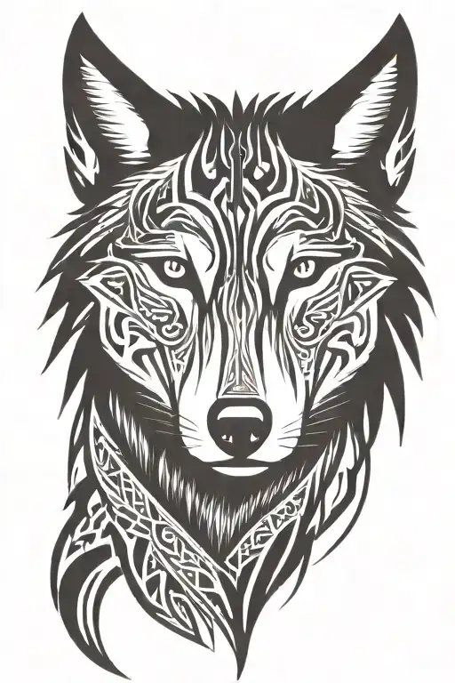 Wolf Looking Straight