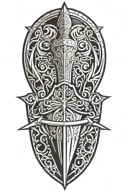 Roman Shield And Sword