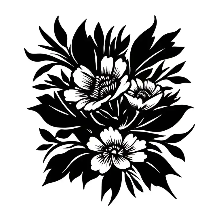 Family Flowers Intertwined