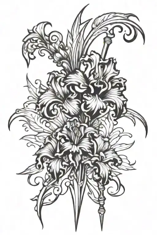 Bearded Iris Swept Hilt Rapier