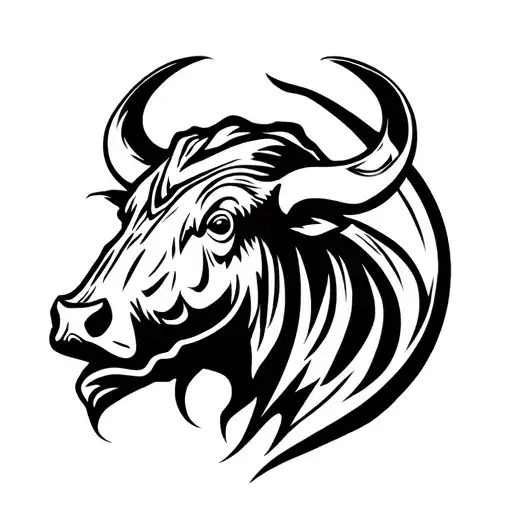 Bull And Brand Of Sacrifice Symbol
