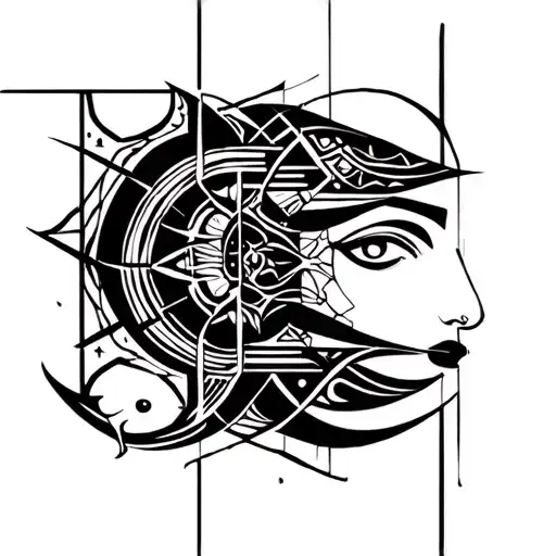 Gemini And Aquarius Patern Geometrical