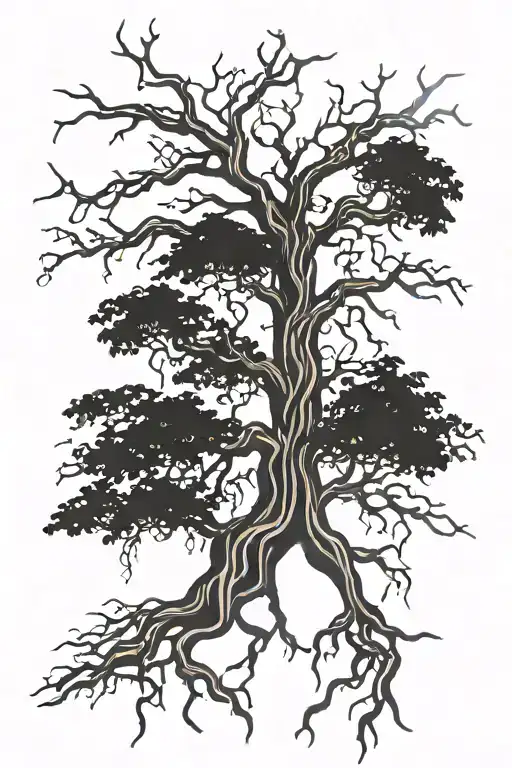 Stormy Forest Tree Roots