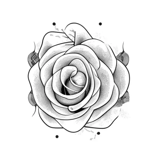 A Realistic Snake Coiled Around A Bouquet Of Roses