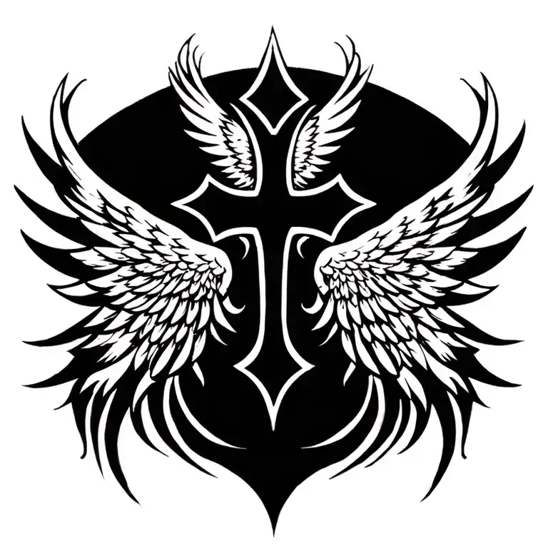 Wings And Cross