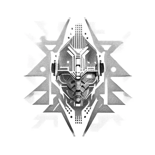 Cyberpunk Biomechanic 30X10cm