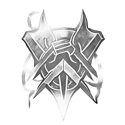 Buster Sword With One Black Wing Final Fantasy 7