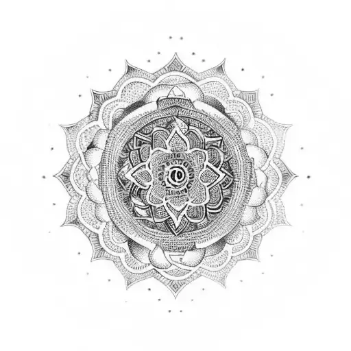 Sleeve Mandala Chakra Buddha Pomegranate And Armenian Themes