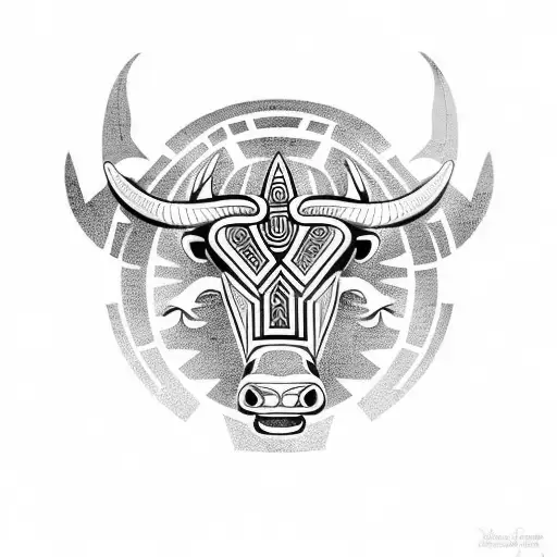 Simple Maori Bull Head