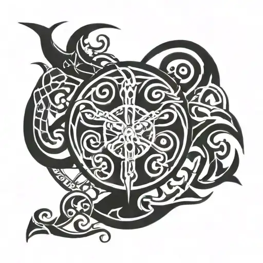 10Th May 2003 Roman Numerials With Taurus Symbol Intertwined