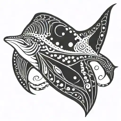 Spotted Eagle Ray Swimming