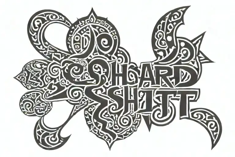 Do Hard Shit' Quote Written