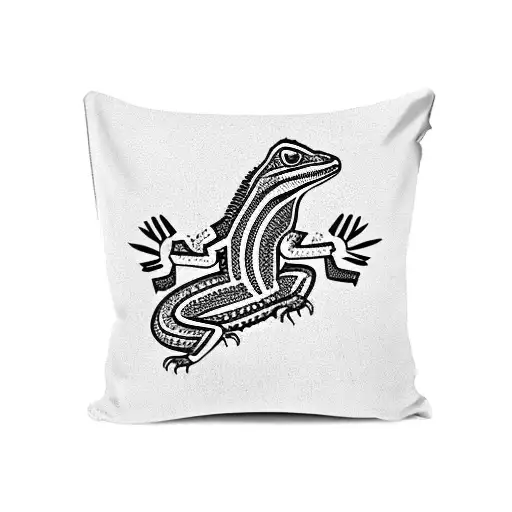 Tribal Bracelet With Lizard