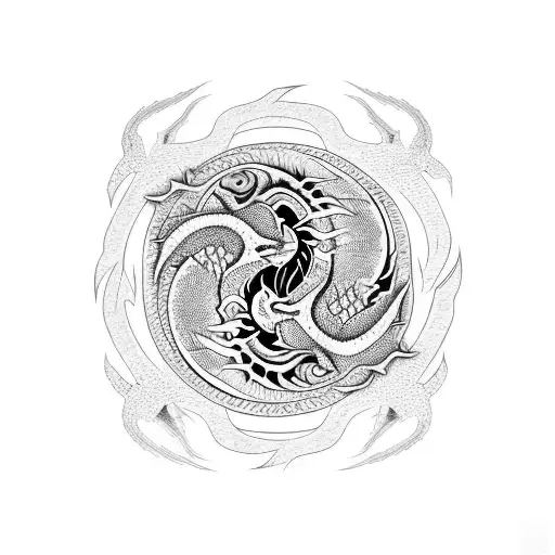 Dragon Attacking Yin Yang