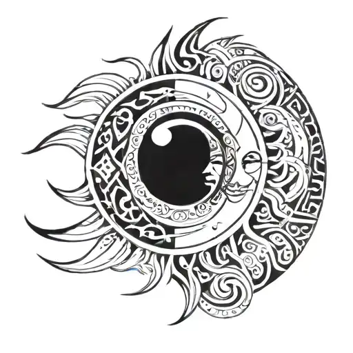 Sun And Moon With Another Sun