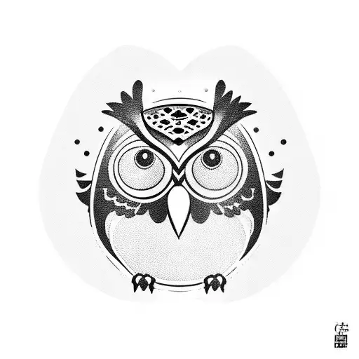 Owl Holding Panda Head